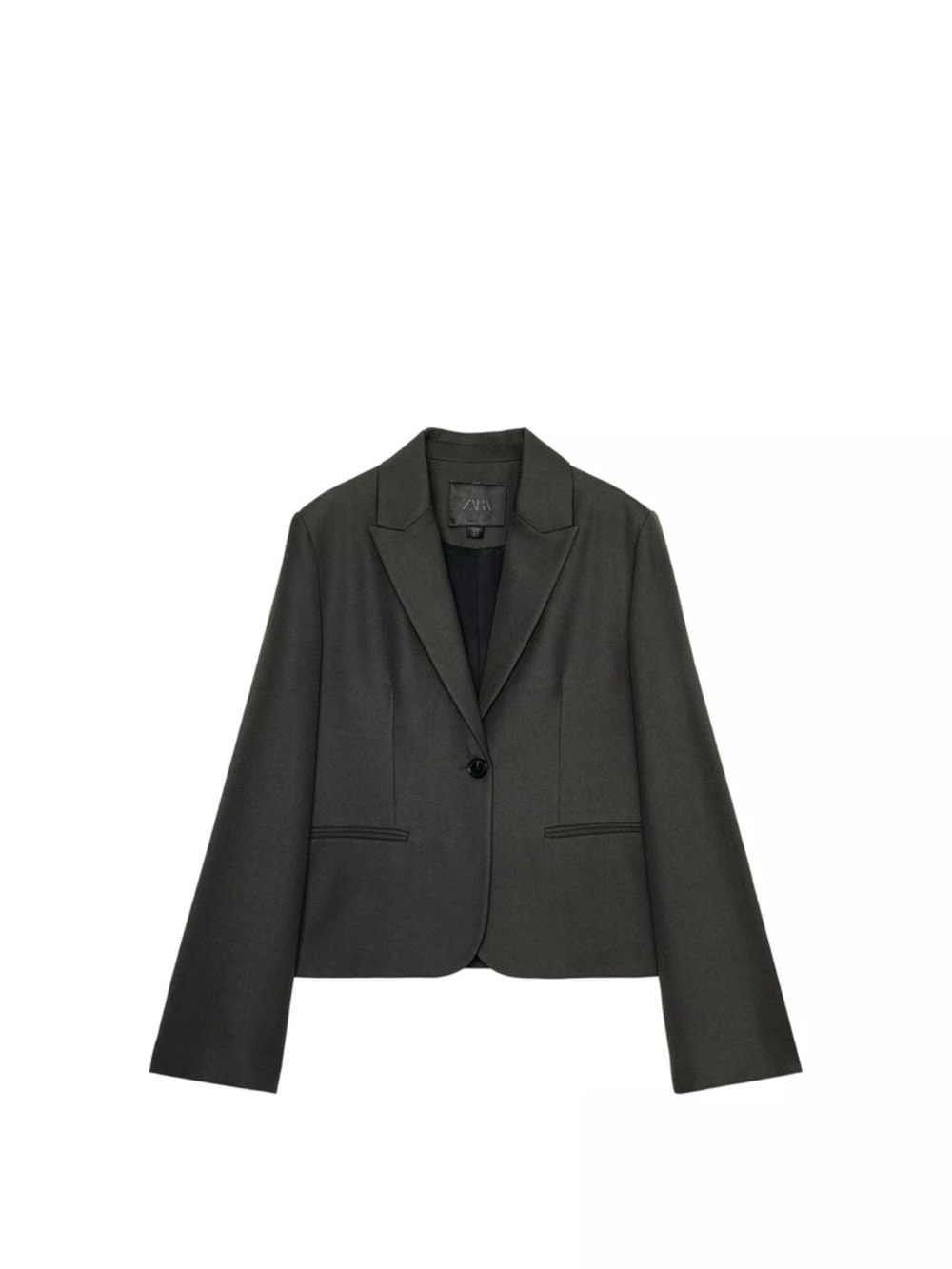 NWT Zara Tailored dark Khaki Women's Blazer